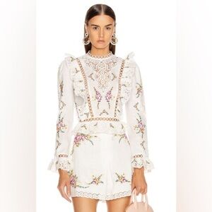 Zimmermann Allia Cross Stitch Flared Top- Medium/ Zimm 2 / USA Medium